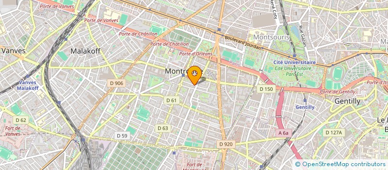 localisation de l'entreprise MONSIEUR ELIOTT KACMANN  MONTROUGE