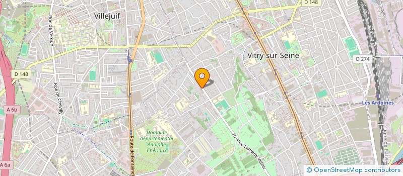 localisation de l'entreprise MONSIEUR ELIOTT PIRIOU à VITRY-SUR-SEINE