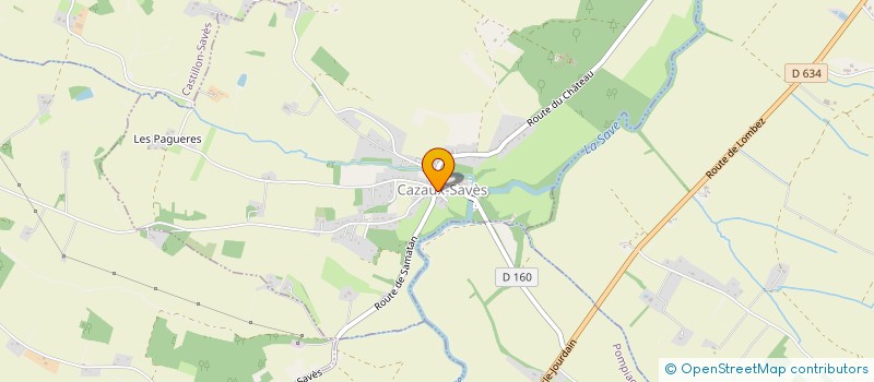 localisation de l'entreprise MONSIEUR ELIOTT ROBERT  CAZAUX-SAVES