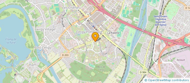 localisation de l'entreprise MONSIEUR ELIRAN YAYHA  CERGY