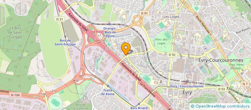 localisation de l'entreprise MONSIEUR ELIS NZENGUE NGOUANI  EVRY-COURCOURONNES