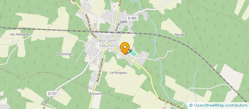 localisation de l'entreprise MONSIEUR ELISABETH LABEYRIE  YGOS-SAINT-SATURNIN