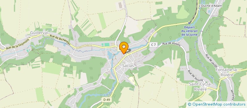 localisation de l'entreprise MONSIEUR ELISABETH LEKMOULI  SACLAS