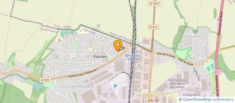 localisation de l'entreprise MONSIEUR ELISEU GOMES DOMINGUES  FOSSES