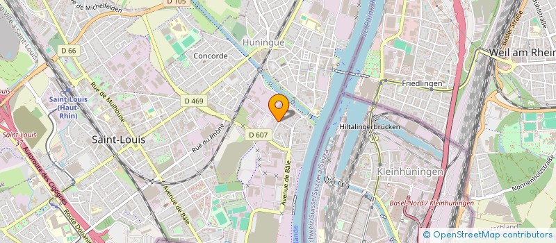 localisation de l'entreprise MONSIEUR ELJVIR ORUCI  HUNINGUE