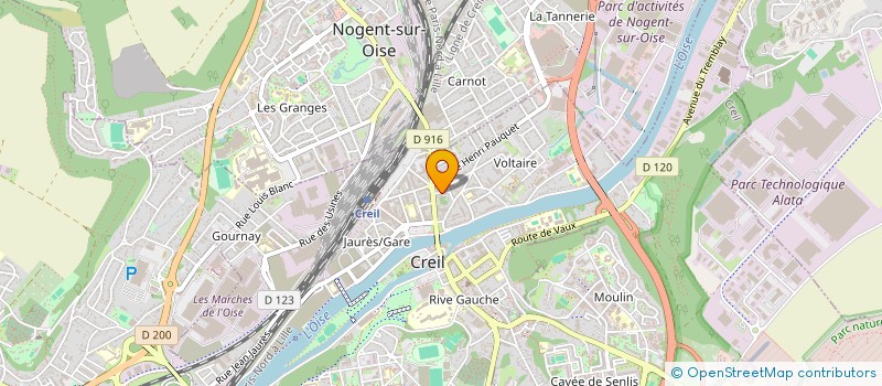 localisation de l'entreprise MONSIEUR ELKHEYR TECHACHE  CREIL