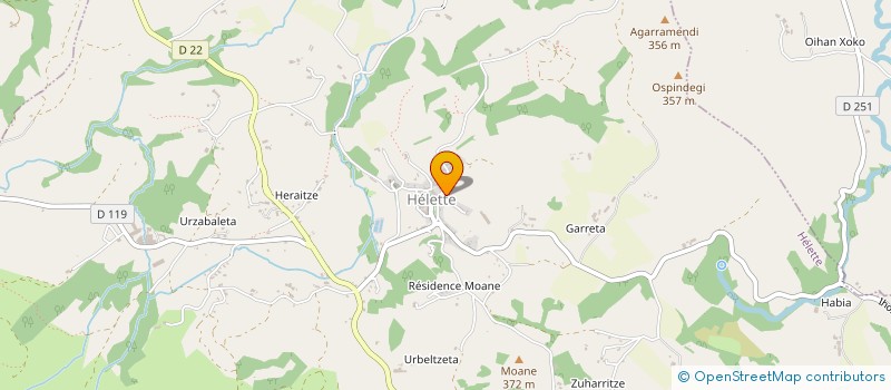 localisation de l'entreprise MONSIEUR ELLANDE BENAC  HELETTE