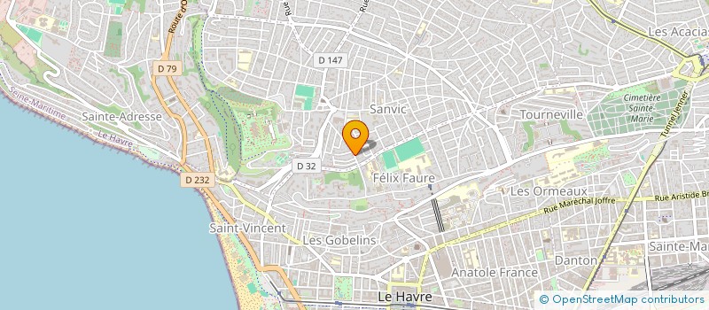 localisation de l'entreprise MONSIEUR ELLINGTON BONKOSI LOKAKO à LE HAVRE