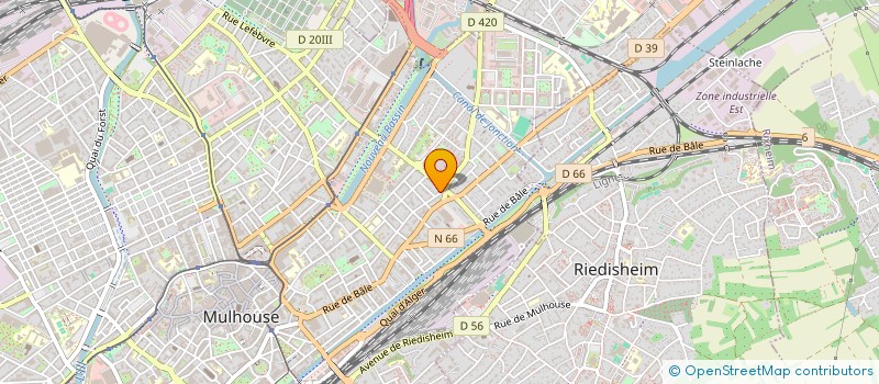 localisation de l'entreprise MONSIEUR ELLIOT BELLEL  MULHOUSE