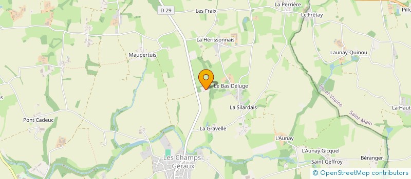 localisation de l'entreprise MONSIEUR ELLIOT BIHEL  LES CHAMPS-GERAUX