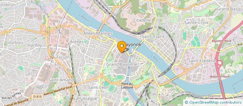 localisation de l'entreprise MONSIEUR ELLIOT DUROUCHOUX à BAYONNE