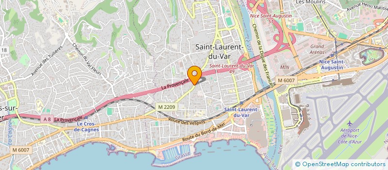 localisation de l'entreprise MONSIEUR ELLIOT ORTEGA à SAINT-LAURENT-DU-VAR