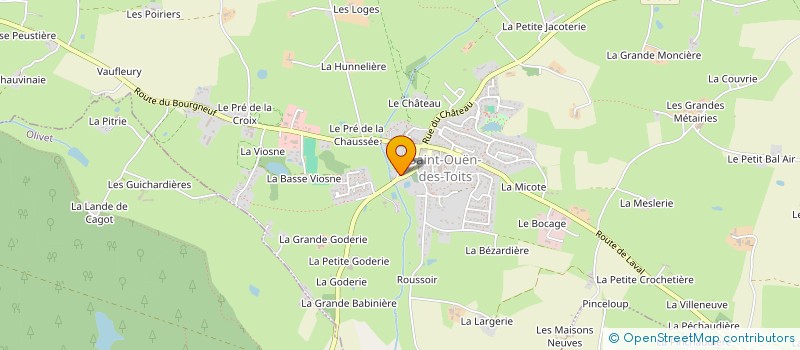 localisation de l'entreprise MONSIEUR ELLIOT POUTEAU  SAINT-OUEN-DES-TOITS