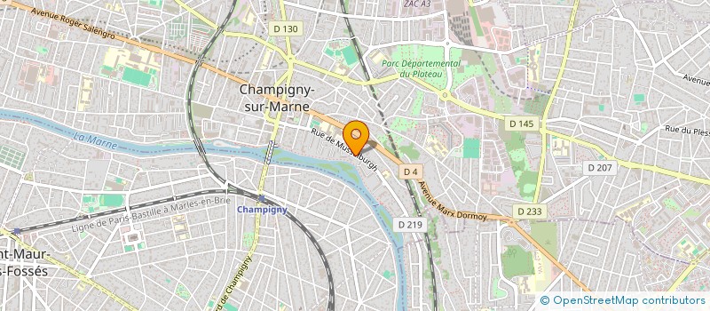 localisation de l'entreprise MONSIEUR ELLIOT ROIG à CHAMPIGNY-SUR-MARNE