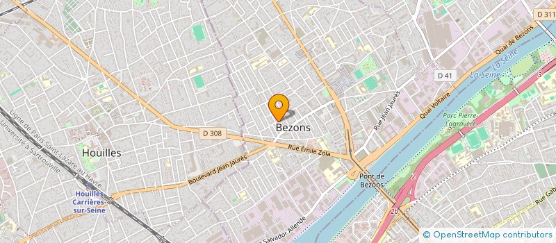 localisation de l'entreprise MONSIEUR ELLIOT THOMAS  BEZONS