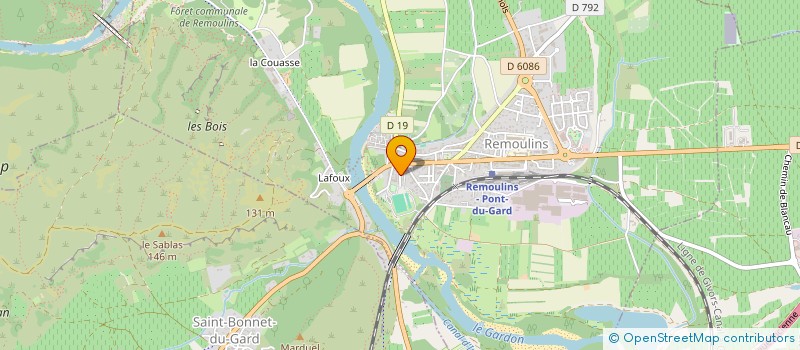 localisation de l'entreprise MONSIEUR ELLIOT VITTIGLIO  REMOULINS