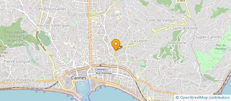 localisation de l'entreprise MONSIEUR ELLIOTT DUFFARD à CANNES