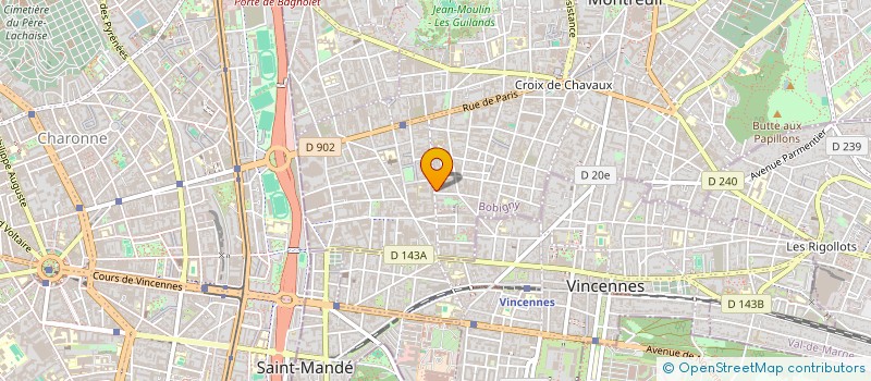 localisation de l'entreprise MONSIEUR ELLIOTT ELLIS  MONTREUIL