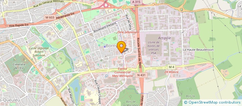 localisation de l'entreprise MONSIEUR ELMEHDI KHALKI  METZ