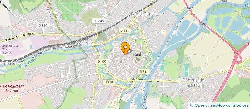 localisation de l'entreprise MONSIEUR ELMIR BUHIC  TOUL