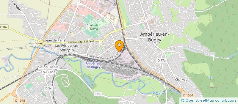 localisation de l'entreprise MONSIEUR ELMIR TARANIS  AMBERIEU-EN-BUGEY