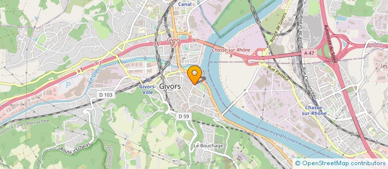 localisation de l'entreprise MONSIEUR ELMOULDI HAOUES  GIVORS