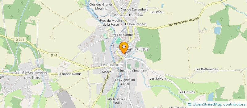 localisation de l'entreprise MONSIEUR ELODIE FOUCAULT à CHATILLON-COLIGNY
