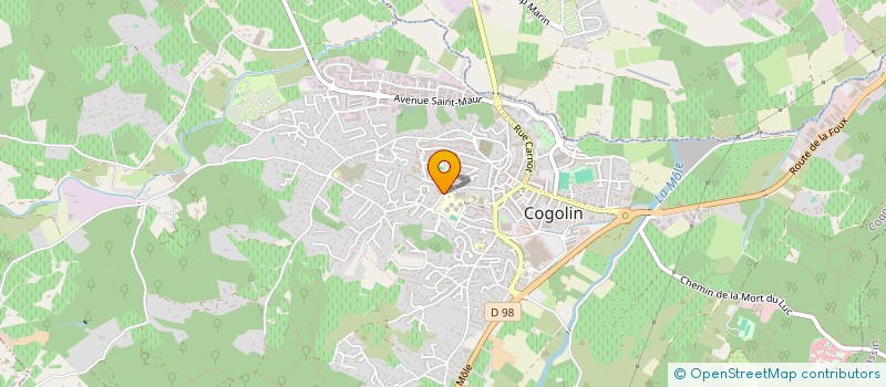 localisation de l'entreprise MONSIEUR ELOI DERUAZ-PEPIN  COGOLIN