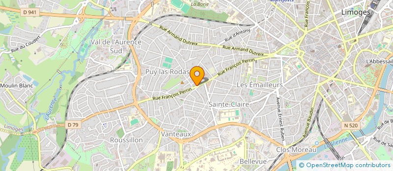 localisation de l'entreprise MONSIEUR ELOI FILLOUX à LIMOGES