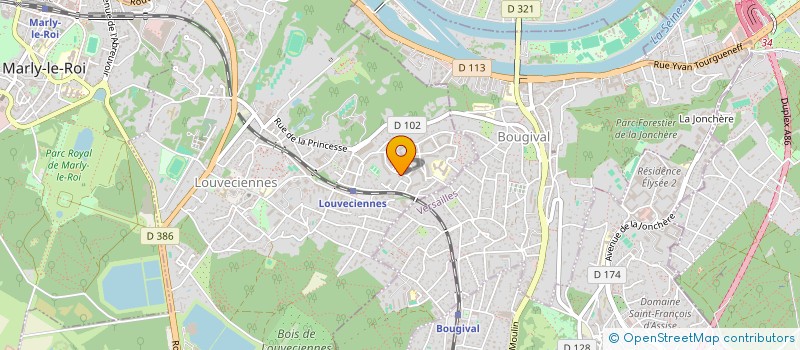 localisation de l'entreprise MONSIEUR ELOI HENDRICKX  LOUVECIENNES