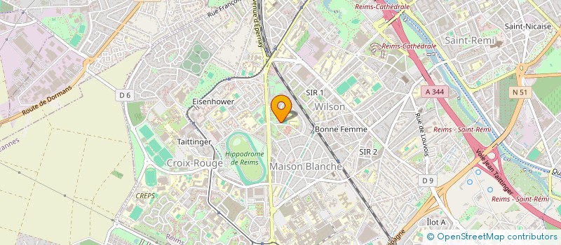 localisation de l'entreprise MONSIEUR ELOI KOUDOU  REIMS