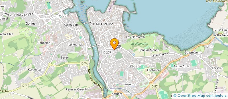 localisation de l'entreprise MONSIEUR ELOI THEPAUT à DOUARNENEZ