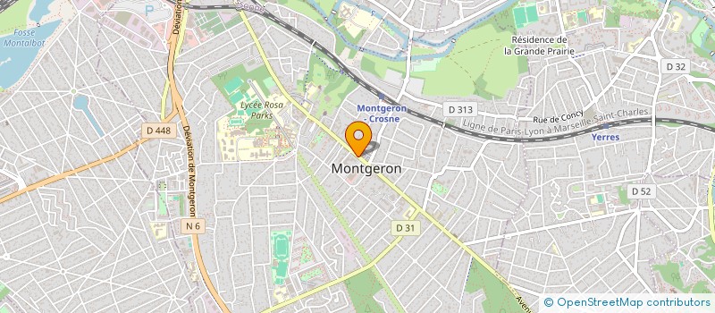 localisation de l'entreprise MONSIEUR ELOM AMEGANDJIN à MONTGERON