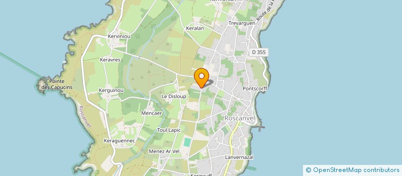 localisation de l'entreprise MONSIEUR ELOUAN AZRIA  ROSCANVEL