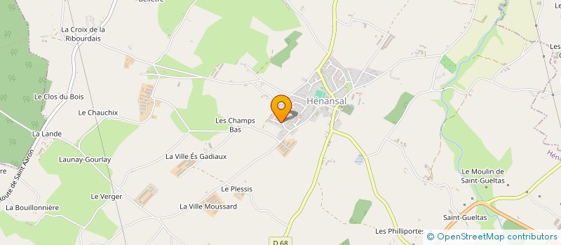 localisation de l'entreprise MONSIEUR ELOUAN COUAPEL  HENANSAL