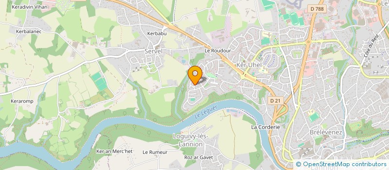localisation de l'entreprise MONSIEUR ELOUAN GERARD à LANNION