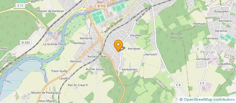 localisation de l'entreprise MONSIEUR ELOUAN LE BOT  LANDERNEAU