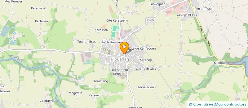 localisation de l'entreprise MONSIEUR ELOUAN LE LAY-MOAL  PLOUENAN