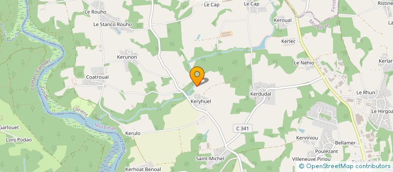 localisation de l'entreprise MONSIEUR ELOUAN LE MOUELLIC  GUIDEL