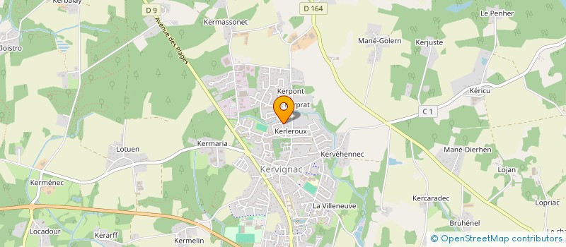 localisation de l'entreprise MONSIEUR ELOUAN PENHOET  KERVIGNAC