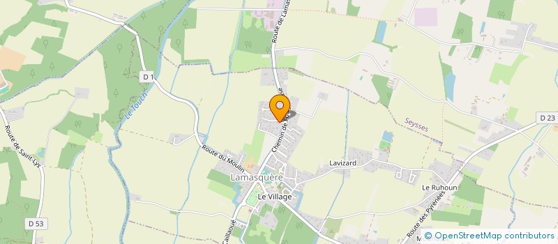 localisation de l'entreprise MONSIEUR ELOUAN RIBES  LAMASQUERE