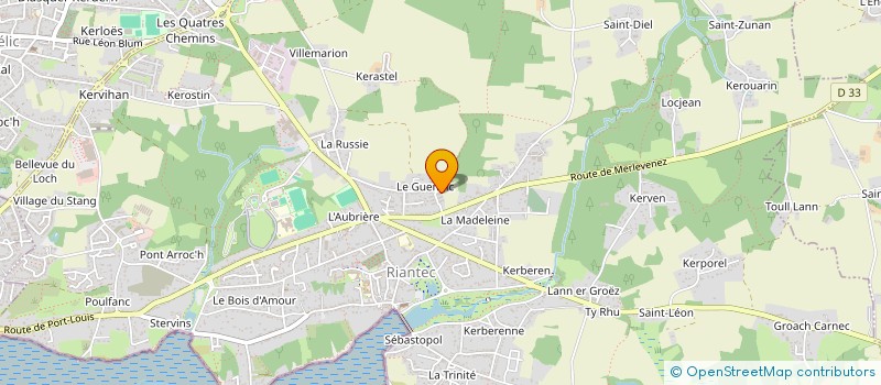 localisation de l'entreprise MONSIEUR ELOUAN ROBERT  RIANTEC