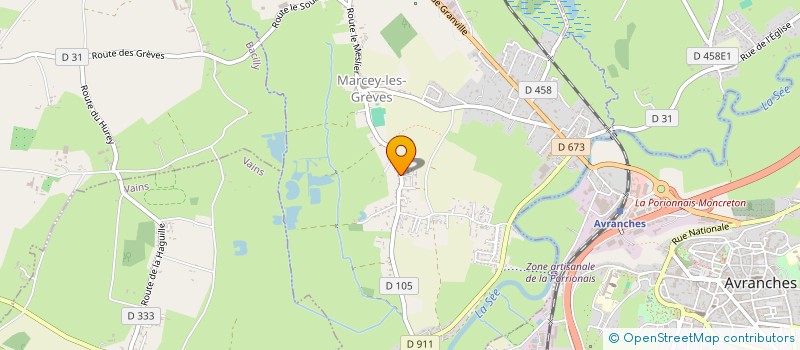 localisation de l'entreprise MONSIEUR ELOUANN MADELAINE  MARCEY-LES-GREVES