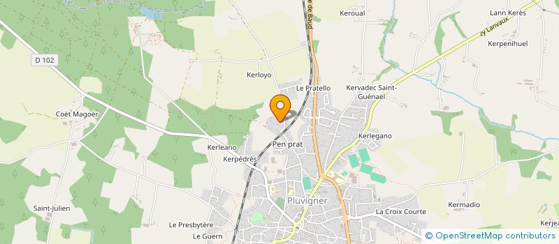 localisation de l'entreprise MONSIEUR ELOUANN REY  PLUVIGNER