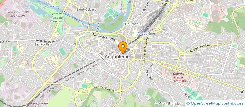 localisation de l'entreprise MONSIEUR ELRIC DUFAU à ANGOULEME