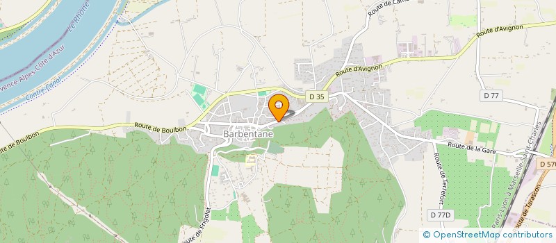 localisation de l'entreprise MONSIEUR ELRIC EDELIN  BARBENTANE