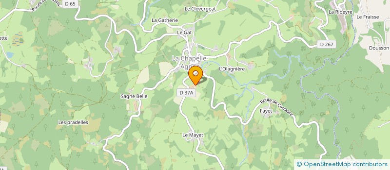 localisation de l'entreprise MONSIEUR ELRIC GRANGEMAR-GERBAY  AUZELLES