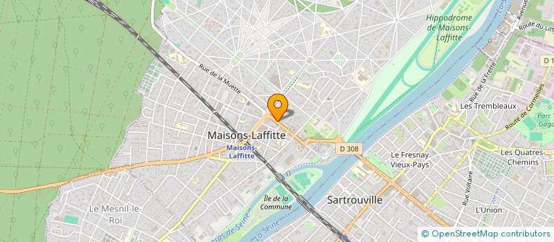 localisation de l'entreprise MONSIEUR ELRIC PETIT  MAISONS-LAFFITTE