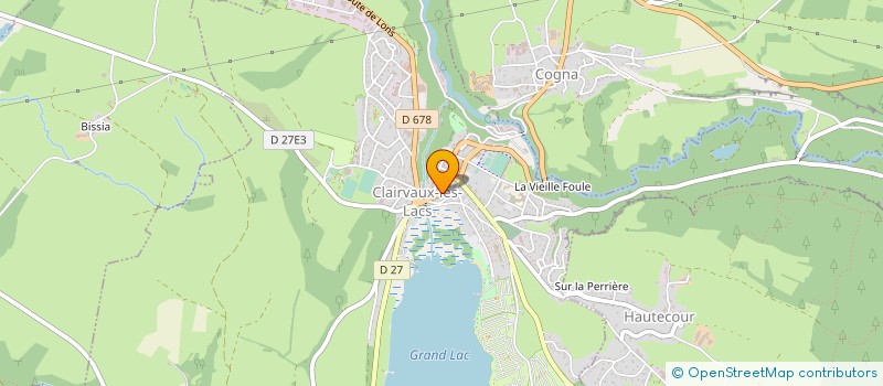 localisation de l'entreprise MONSIEUR ELVAN YALVAC à CLAIRVAUX-LES-LACS