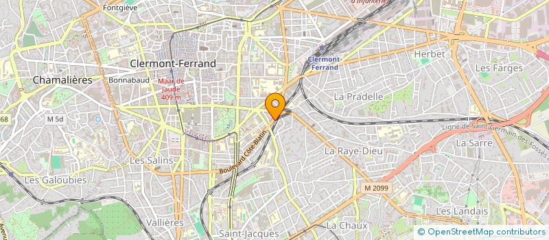 localisation de l'entreprise MONSIEUR ELVICE TCHEUGNEUBIGA  CLERMONT-FERRAND